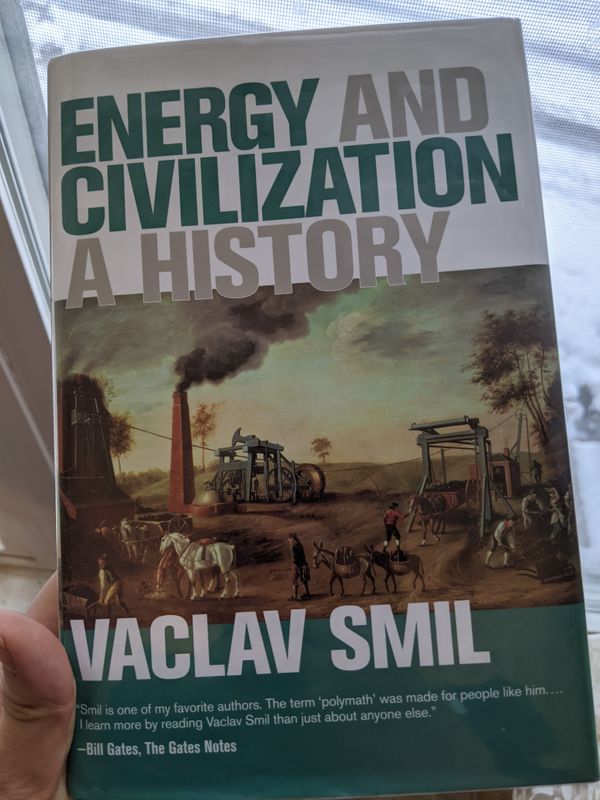 Our history is a slow grind uphill battle toward more energy